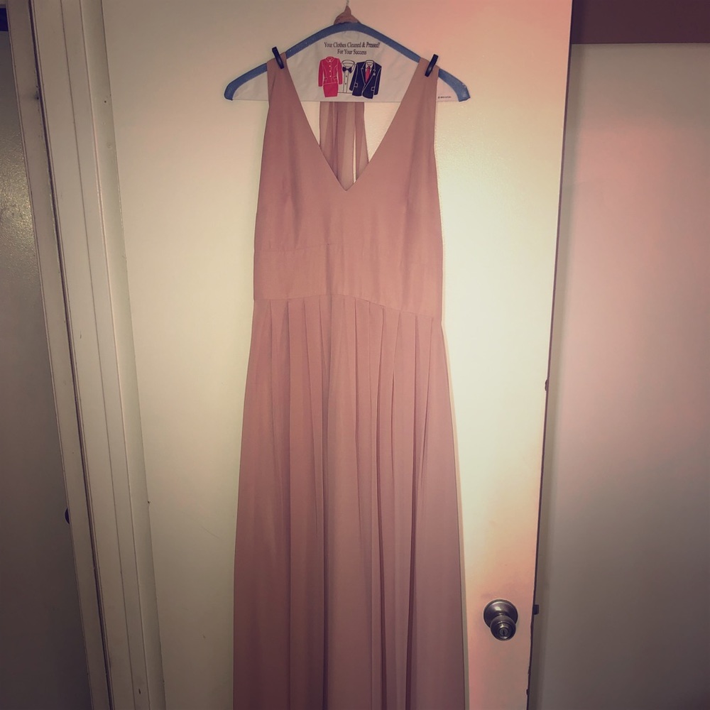 Blush dress Monique Lhullier
